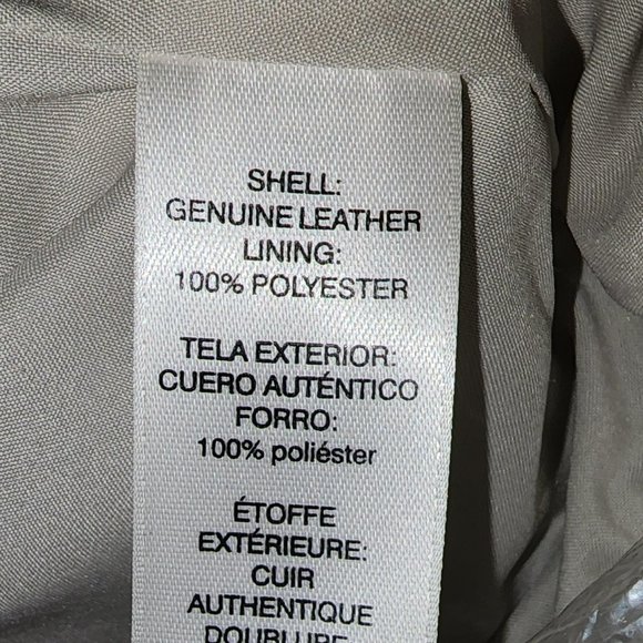 WHBM  Leather Jacket off white XXS - Picture 9 of 9